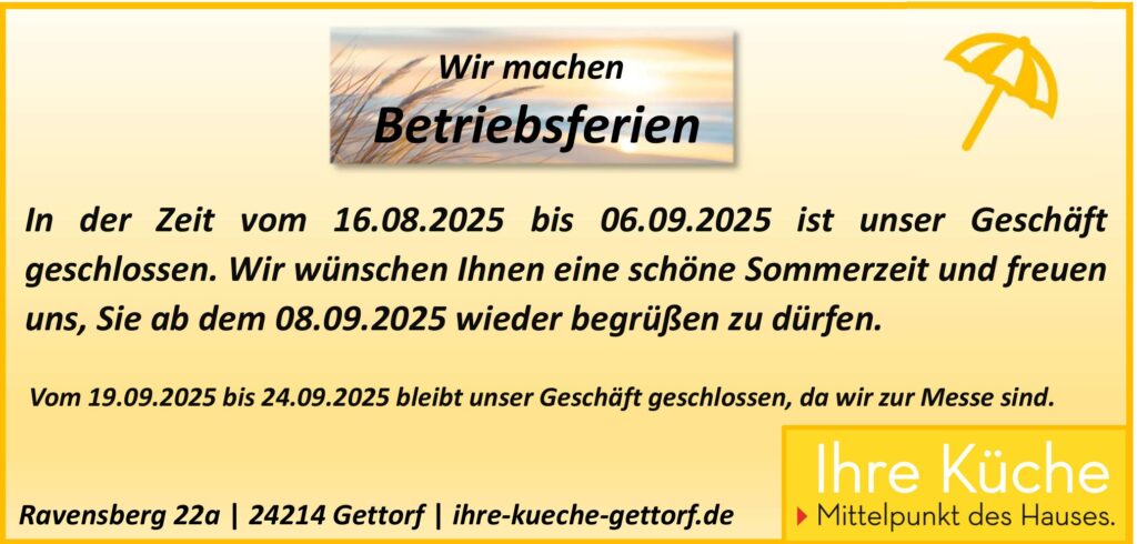 Betriebsferien